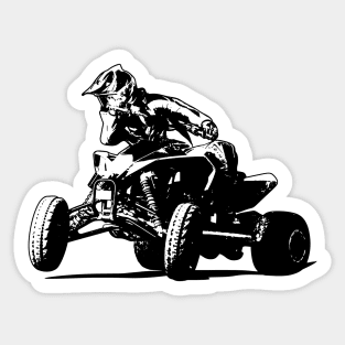 450 SX Quad Black and White Sticker